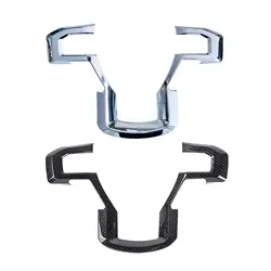 Steering Wheel Panel Cover Easy to Install Decoration Professional Replacement Interior Accessory for Ford F150 F350 F250
