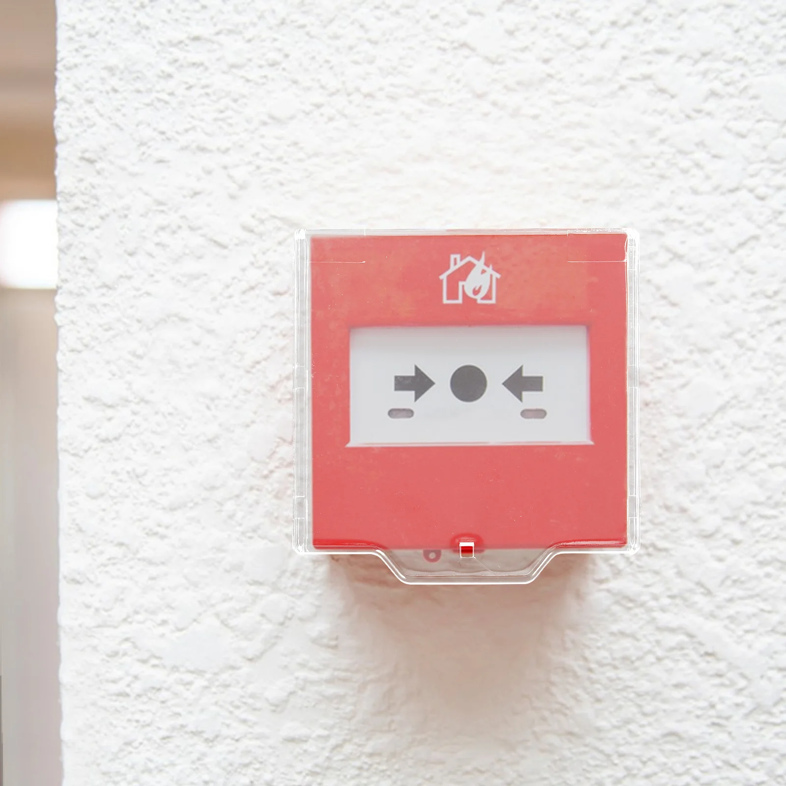 

4Pcs Transparent Fire Alarm Protective for Emergency Stop Switch Button Protection in Commercial Residential Use