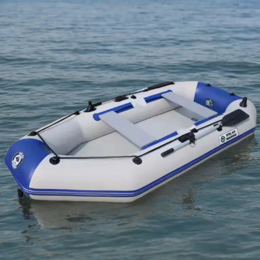 

Solar Marine 8.8FT Inflatable Fishing Boat Air Mat Floor Safety Surfing Kayak Racing Boats Adult IB for the Sea Accessories