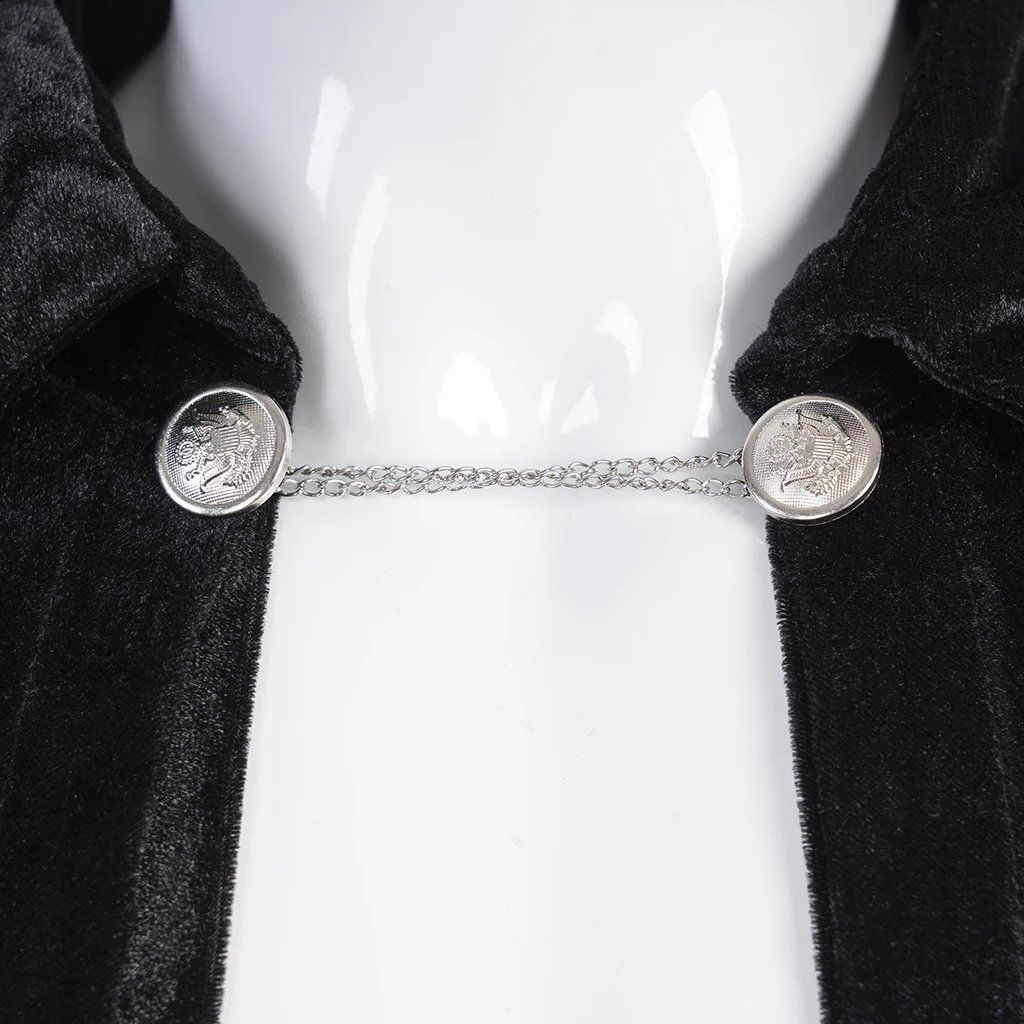 القرون الوسطى عصر النهضة فارس الملك عباءة فانتوم الأوبرا زي المخملية الأزرق الأسود كيب مصاص دماء المرحلة زي للأولاد الكبار