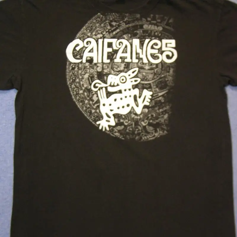 تي شيرت Caifanes 2018 لجولة الحفلات الموسيقية أسود مقاس 2Xl على كلا الجانبين