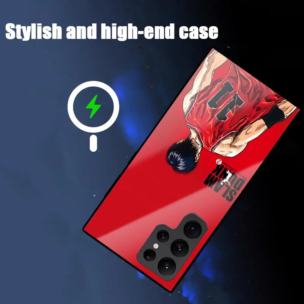 Anime hot Phone Case For Samsung S26 S25 S24 S23 S22 S21 S20 Plus Ultra Fold A Glass Magnetic Case Cool S-Slam-DuNkES Fashion view 3