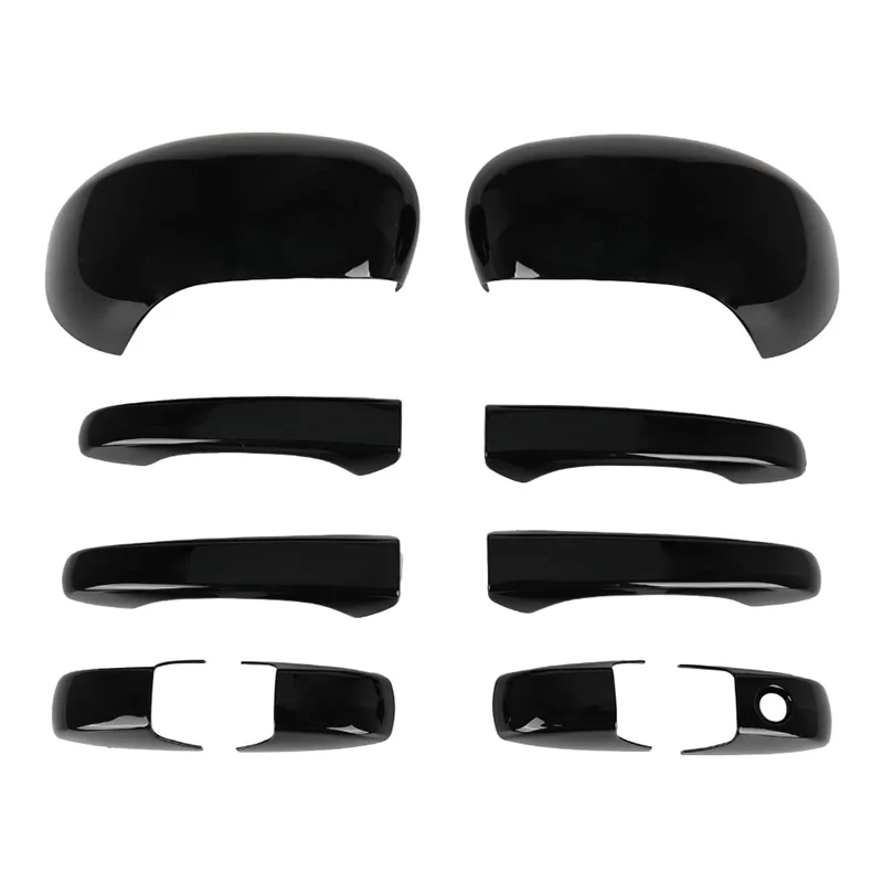 

For Chrysler 300 300C 2005-2010& Dodge 2005-2008 Door Handle& Mirror Cover Kit- Rearview Mirror Trim Included