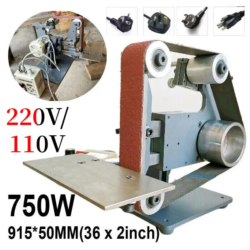 Belt Sander Machine 750W DIY Sand Grinding Polishing Polisher Sharpener