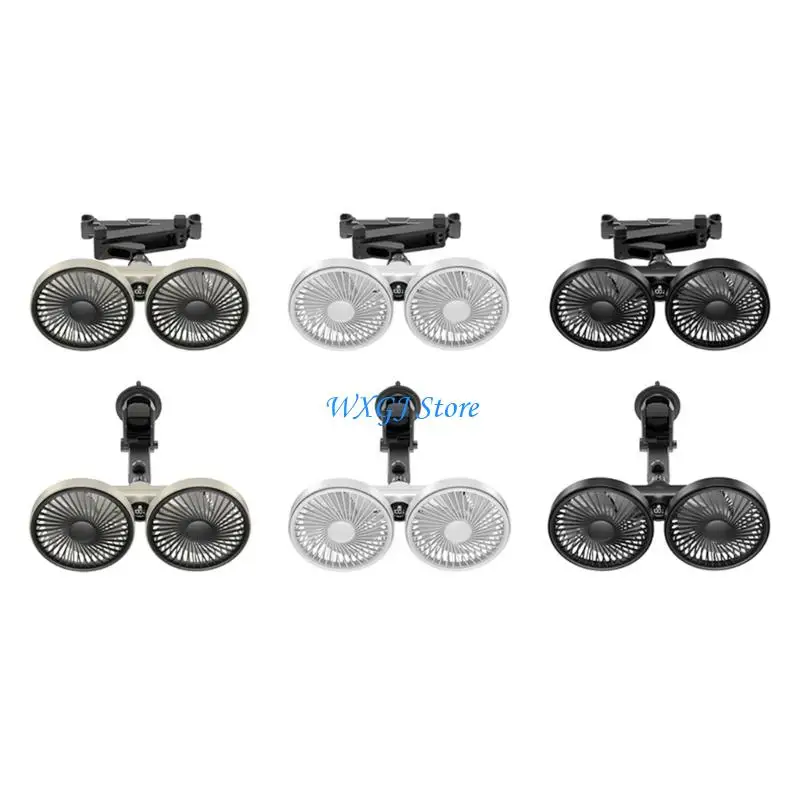 

37JE Digital Display Double Motor Car Fan Air Circulator With LCD Screen And Design For Targeted Cooling In Any Vehicle