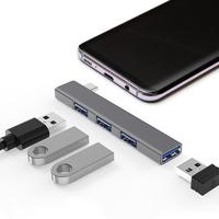 4 Port USB C HUB 3.0 Type C 3.1 USB Splitter OTG Adapter For Xiaomi LenovoMacbook Pro 13 15 Air Pro Computer Accessories