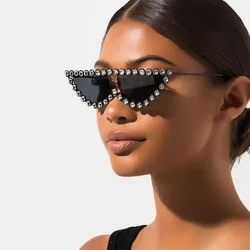Kenbo Cateye Vintage Luxury Crystal Diamond Sunglasses Women Designer Black Pink Frame Cat Eye Sun Glasses Bling Bling Eyewear