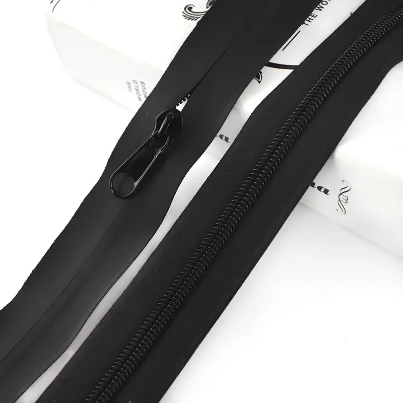 2/4M 10# Waterproof Zipper for Sewing with Sliders Reverse Nylon Ziper Invisible Coil Zip Clothes Zippers Closure Accessories