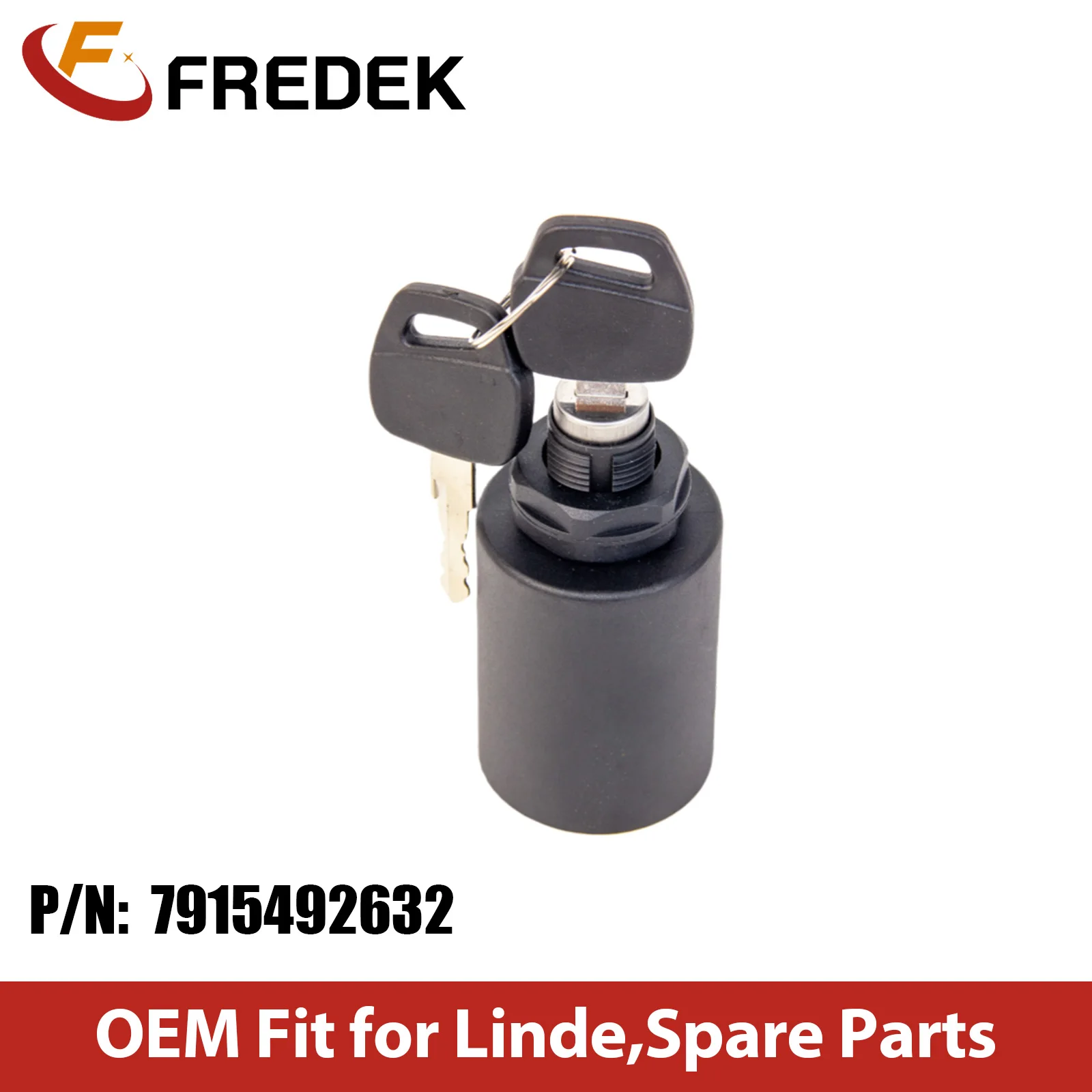China Forklift Electrical Parts Starter Key Switch Lock Head 7915492632 Ignition Key Switch for Linde 351 352 H30D-H50D in Stock