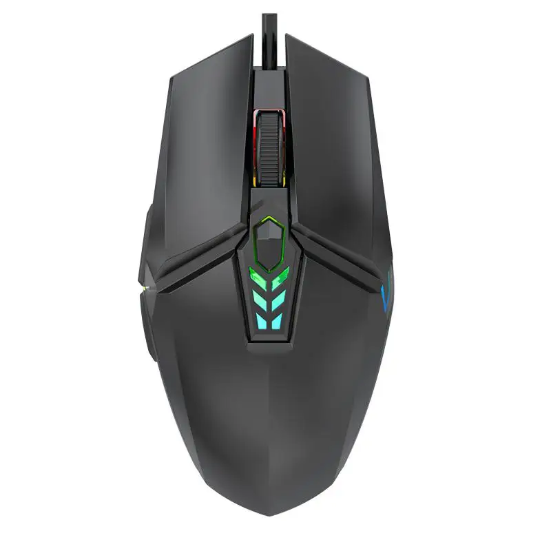 Mouse da gioco cablato 1600 DPI 6 pulsanti Silent Mause Mouse da gioco professionale retroilluminato Mouse ergonomico per Computer portatile per PC