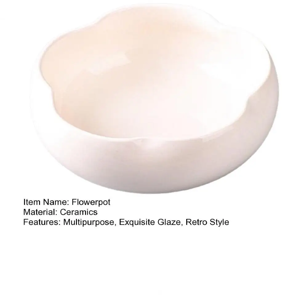 Lotus Kom Planter Opening Keramische Lotus Bloempot Geglazuurde Goudvis Kom Bonsai Kom Lotus Pot Voor Hydrocultuur Planten Narcis