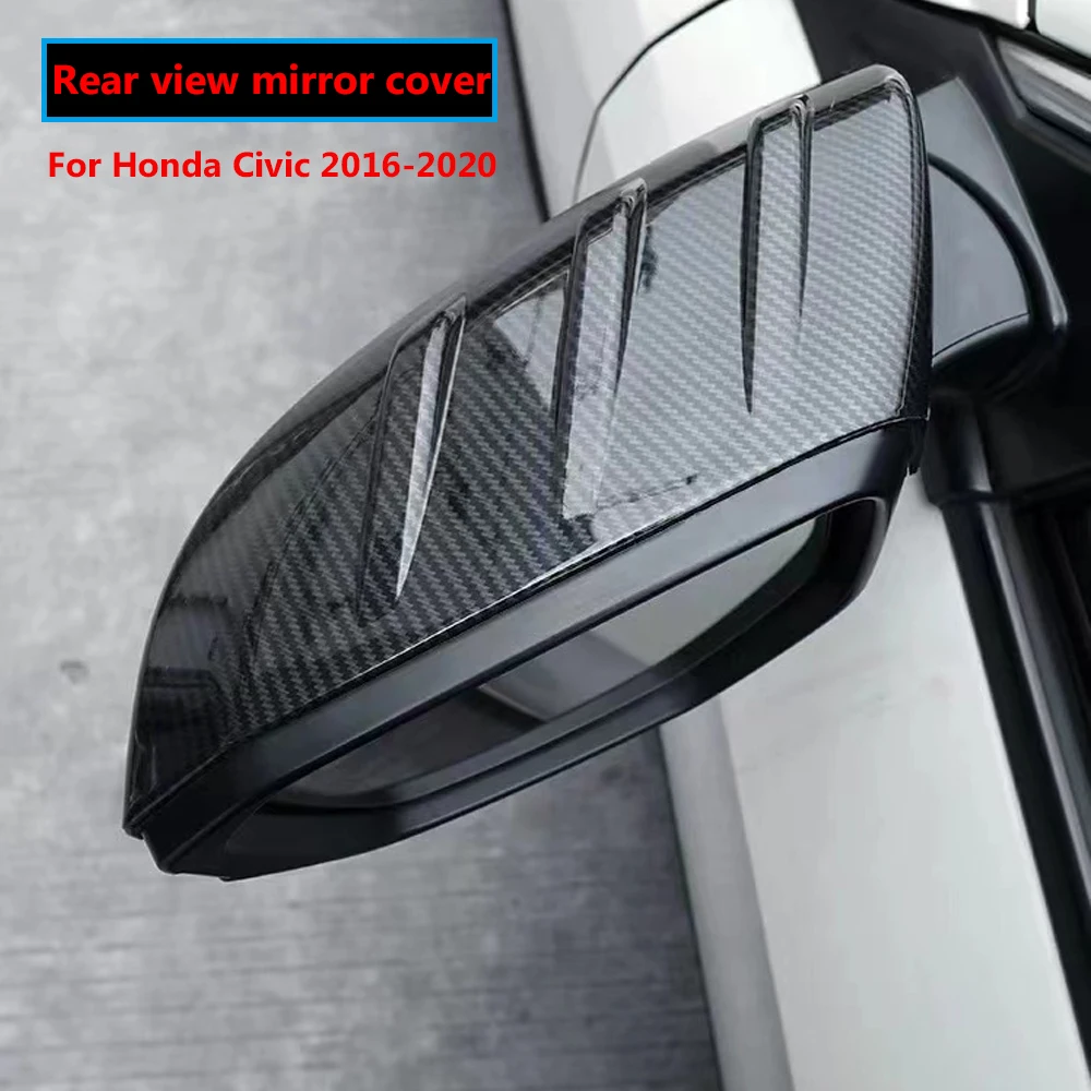 

Rearview Mirror Cover Cap Shell Outside Door Mirror Housing Wing Mirror For Honda Civic 10th 2016 2017 2018 2019 2020