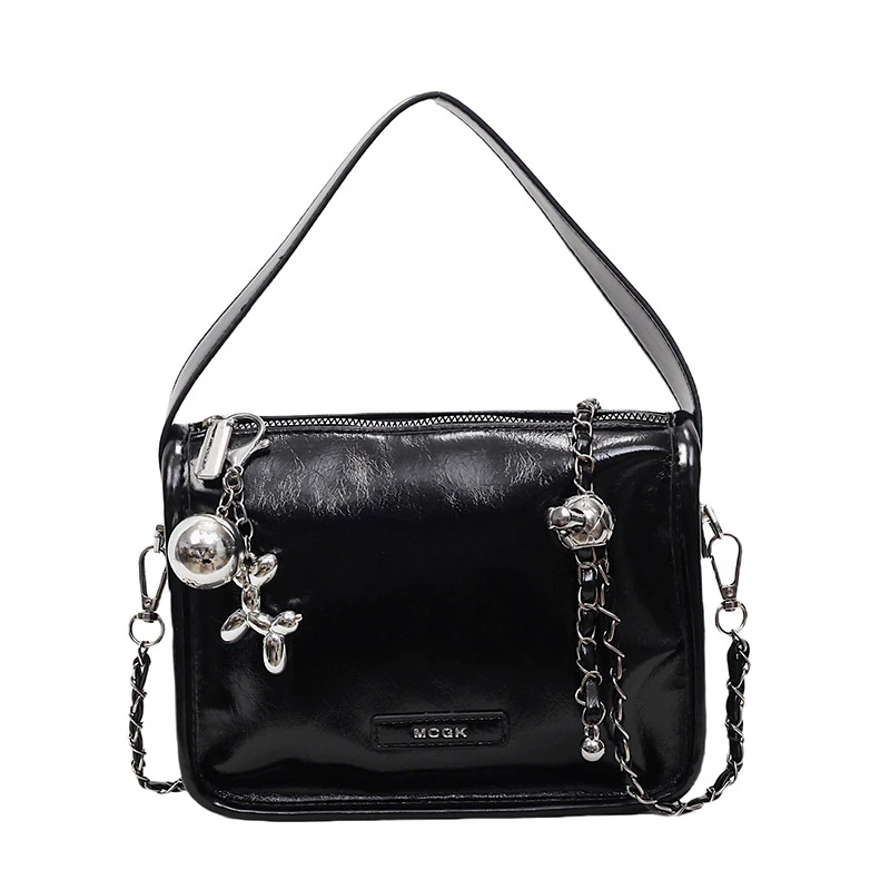 

Chic Simple Leather Women's Tote Bag Designer Diaper Bag Fashionable Vintage Commuter Shoulder Bag