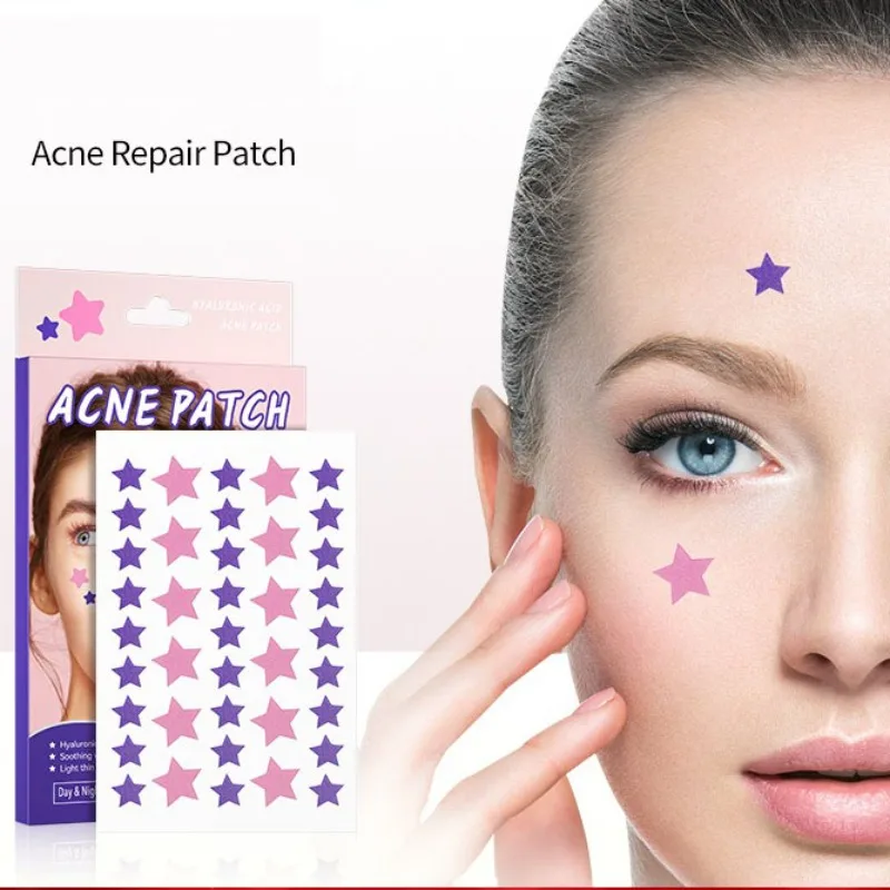 78 parches/caja parches multicolores para acné y estrellas, parche ultrafino para espinillas, eliminación Invisible, pegatina bonita para cubrir espinillas para la cara