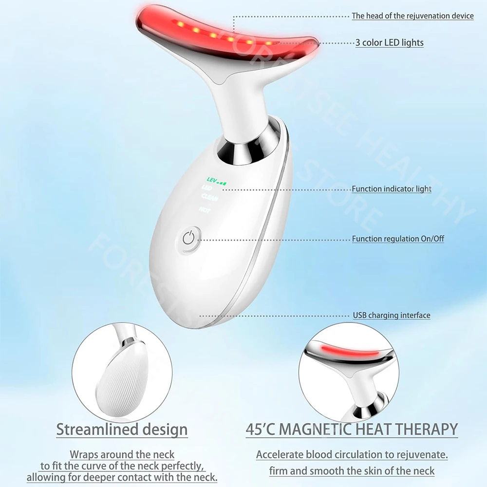 3 in 1 Gesichts-Nacken-Schönheits massage gerät und Facelifting-Anti-Falten-Massage gerät V-förmiges Anti-Aging-Schönheits gerät