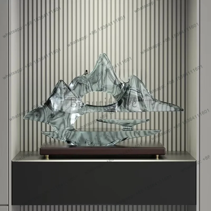FG  rockery ornament light luxury living room wine cabinet tea room Bogu frame soft handicraft office