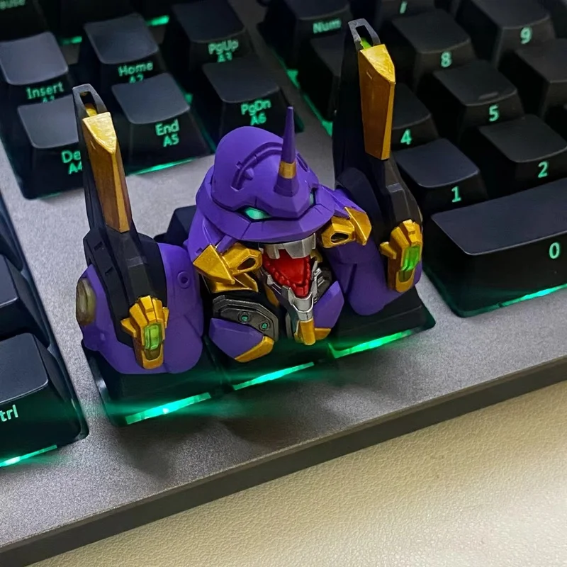 New Eva Keycap New Century Neon Genesis Evangelion Key Cap Machine  Key Cap First Machine Key Cap Zero Machine Attacks Mechanic