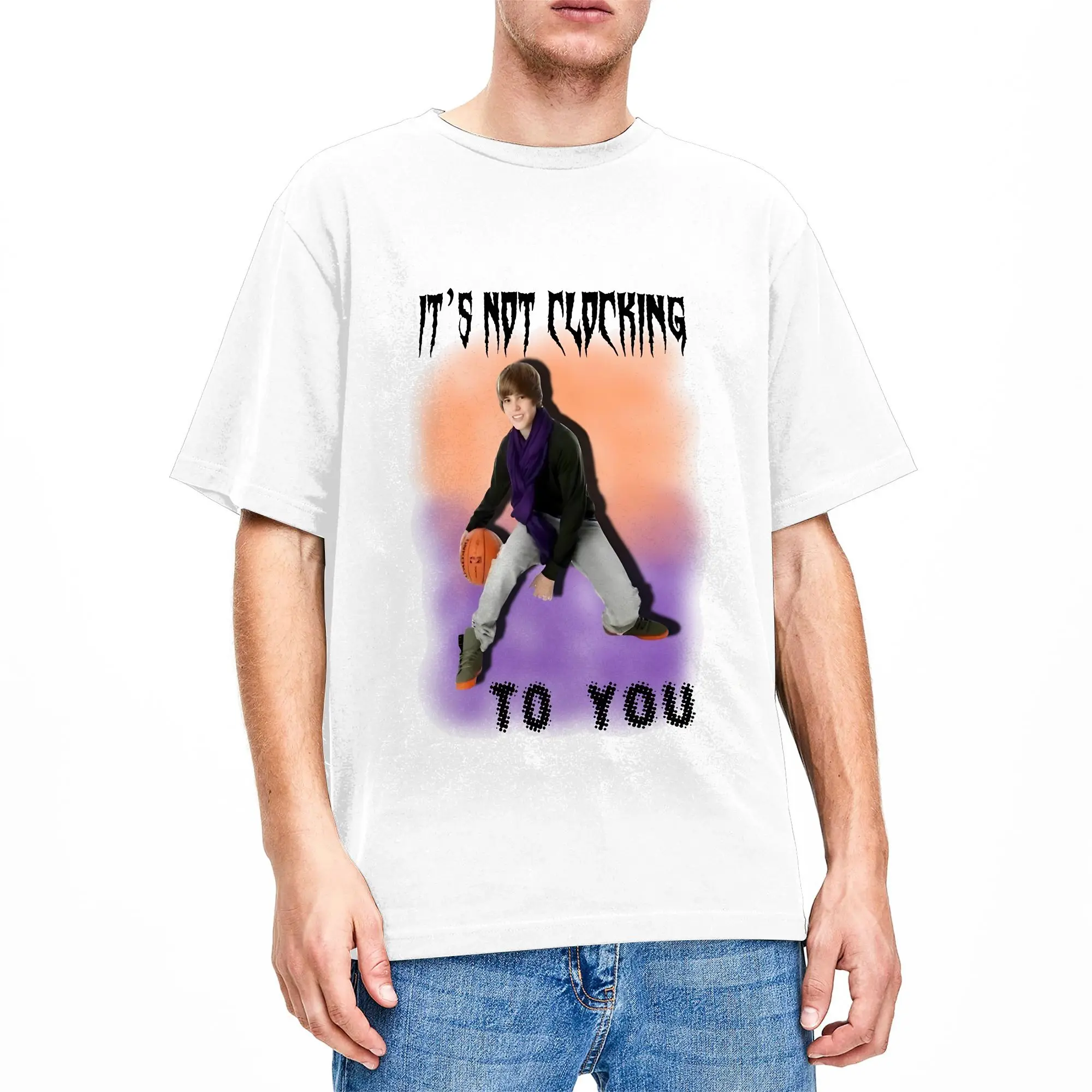 JB It's Not Clocking To You T-Shirt for Men  Funny 100% Cotton Tee Shirt Crewneck Short Sleeve T Shirt Classic Clothes
