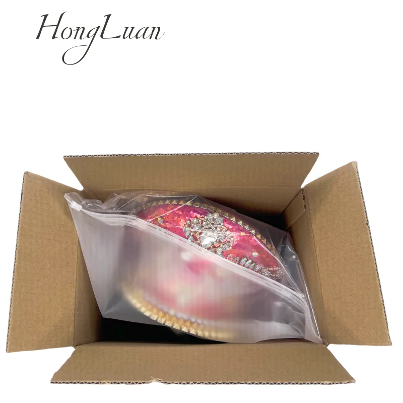 HongLuan chapeaux de capitaine rouge strass pour femme de Festival homme brûlant, chapeau de Costume d'halloween adulte, accessoires féminins de Cosplay