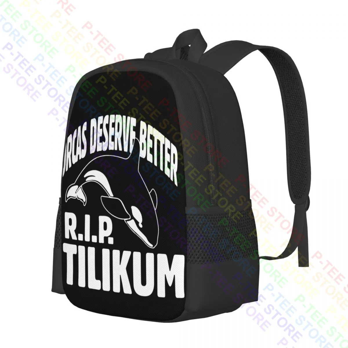 Tilikum Orca Tilly Killer Whale Rip Tilikum OrcasBackpack Large Capacity School Bags For Travel