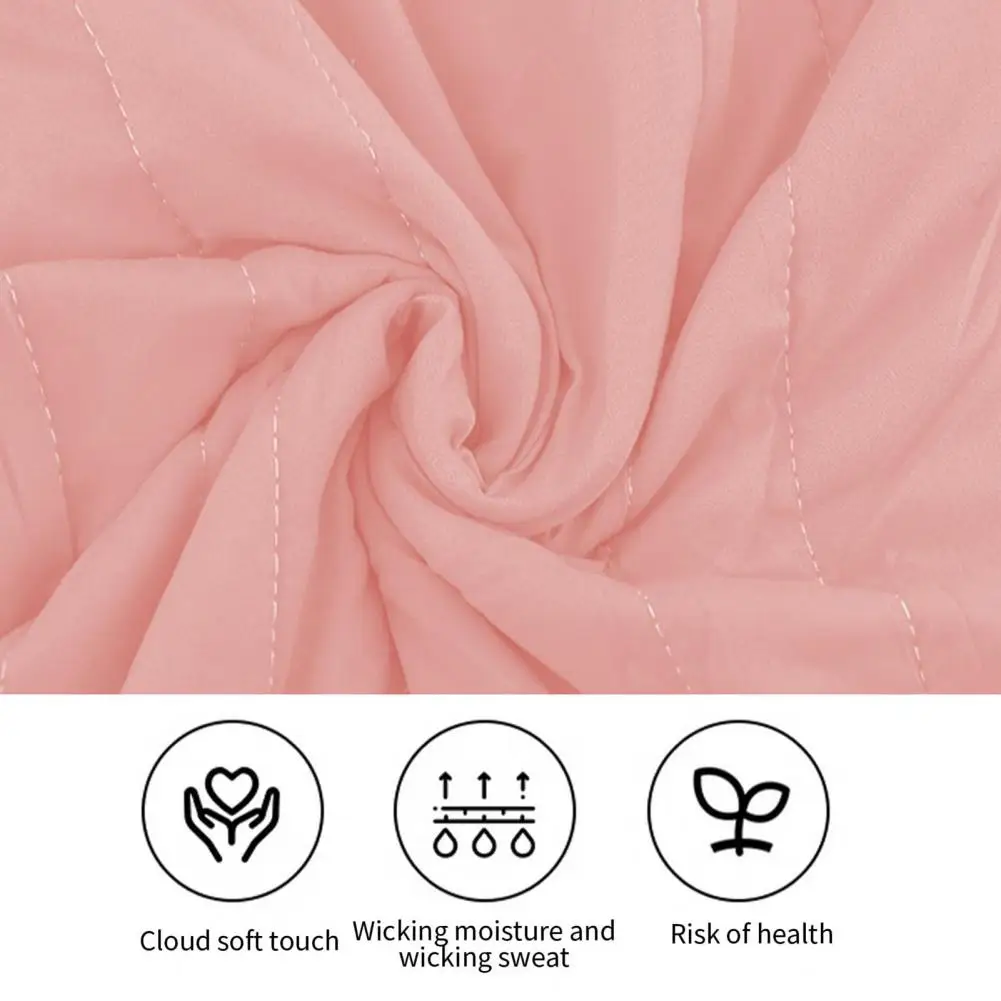 Summer Quilt Summer Sleep Quilt Ice Silk Comforter Machine Washable Lightweight Bedding Heat-absorbing All-season Sofa Blanket