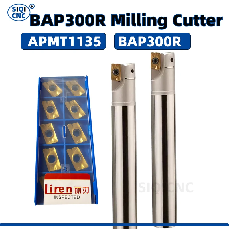 BAP300R Milling Cutter APMT1135 CNC Cutter BAP 300R Milling Tool Holder CNC Milling Rough Machining Carbide APKT1135