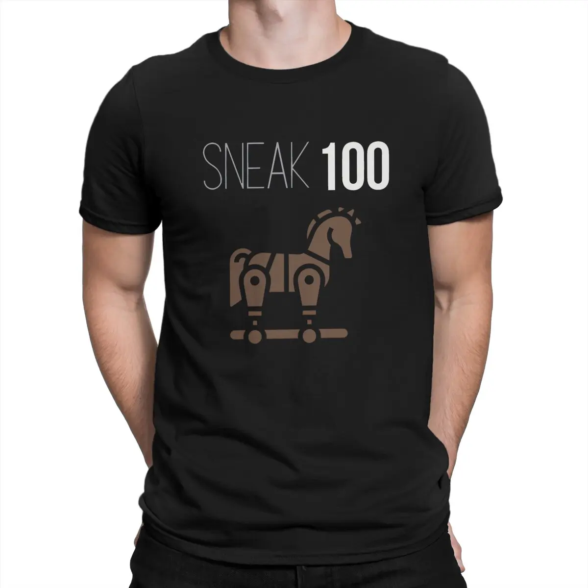 Trojan Horse Polyester TShirts Sneak 100 Distinctive Homme T Shirt Funny Clothing