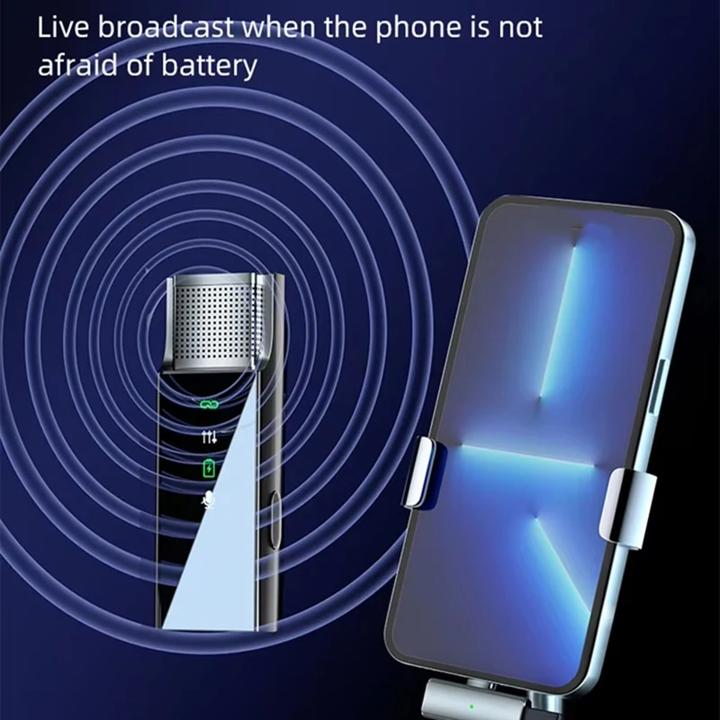 S16 Wireless Microphone Intelligent Noise Reduction Mobile Camera Sound Card Computer Audio Video Recording Lavalier Mic-A12I
