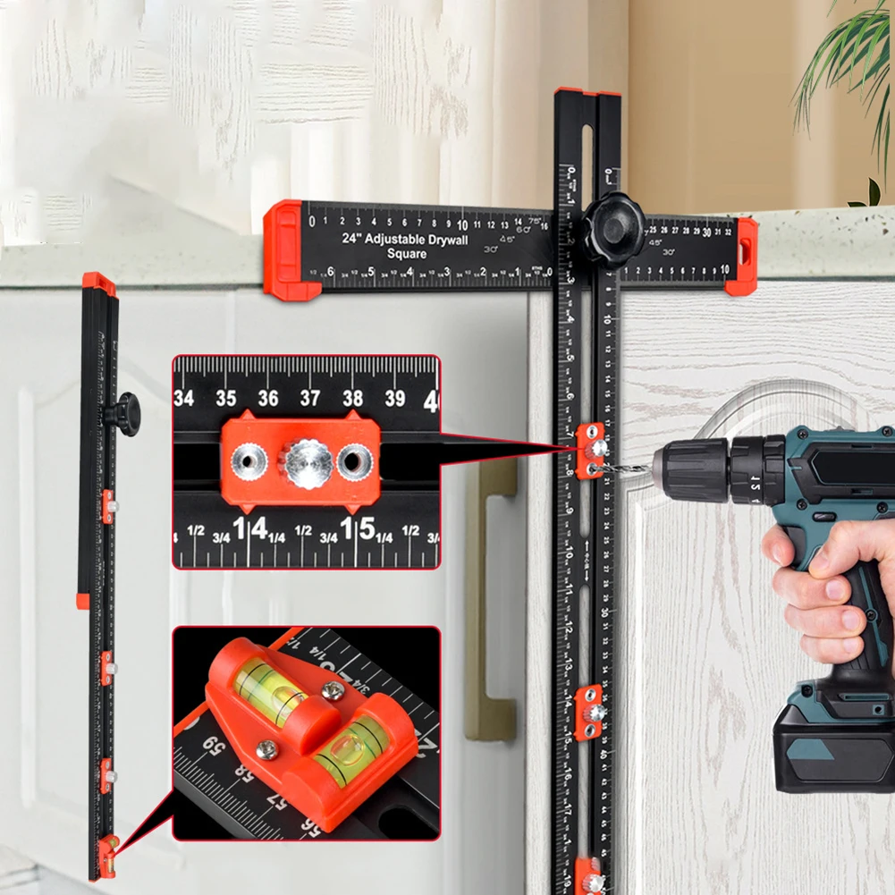 Brand New Drilling Drilling Black Hole With Hanging Holes Accurate Adjustable Aluminum Alloy Aluminum Alloy Material