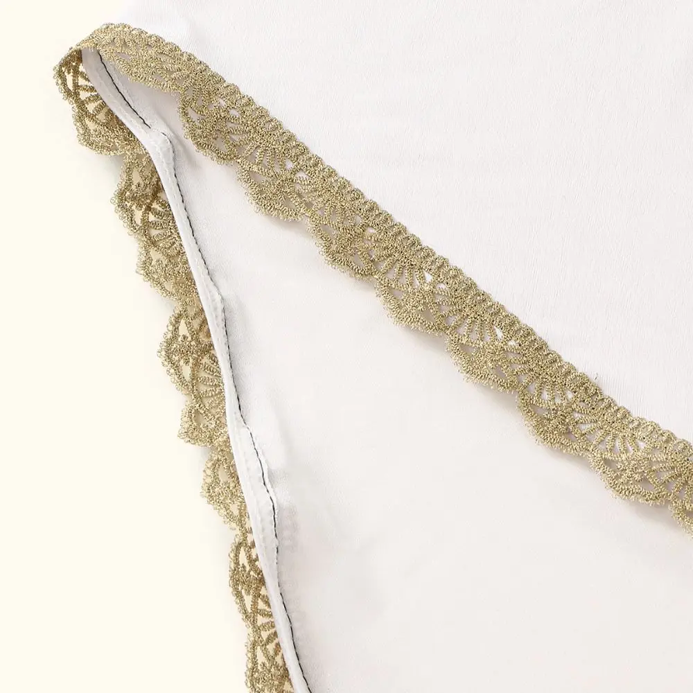 Elegant Embroidered Lace Ethnic Style Scarf Long Bandana Hijab Scarf Thin Malaysian Hijabs Shawl Female