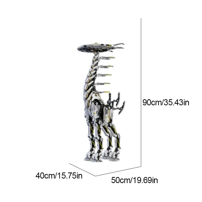 7401PC Horizon Nul Dawn Lange Hals Beest Bouwstenen MOC Enorme Versie Giraffe Model Assemblage Creatief Speelgoed Volwassen geschenken