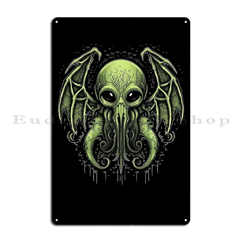 Mythos Lovecraftian Cthulhu Metal Sign Sign Home Customize Garage Funny Tin Sign Poster