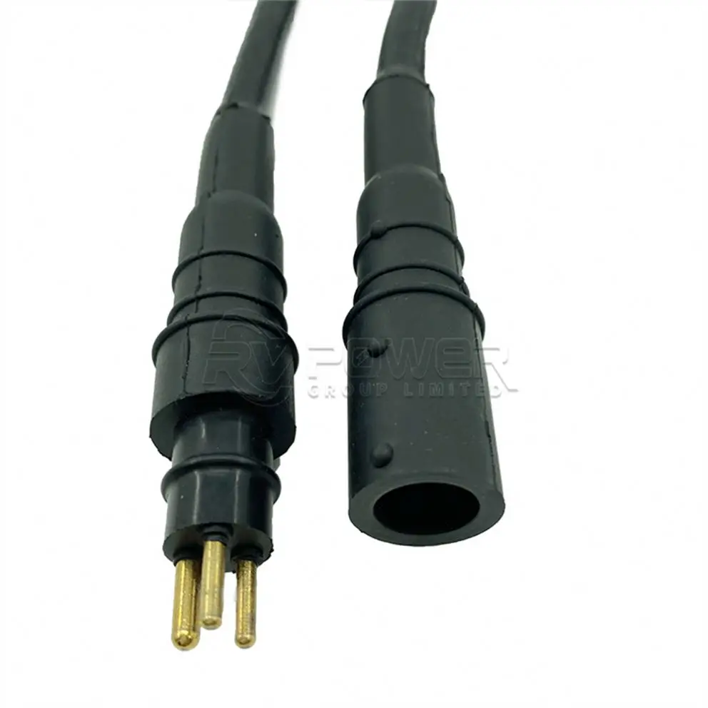 RMG-4-MP 4 Pin Male Rubber Molded Marsh Marine Style Connector