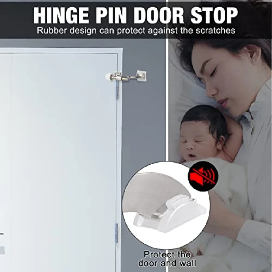 door hinge stopper in use inside room