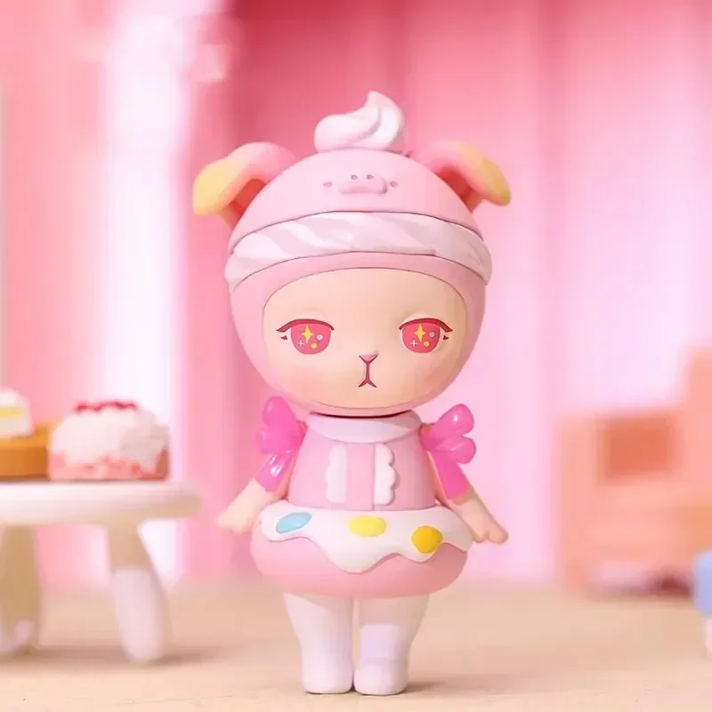 البوب مارت الأرنب الصينية زودياك سلسلة Kawaii أنيمي عمل الشكل صندوق أعمى اللعب مفاجأة سر الدمى للفتيات هدية #5