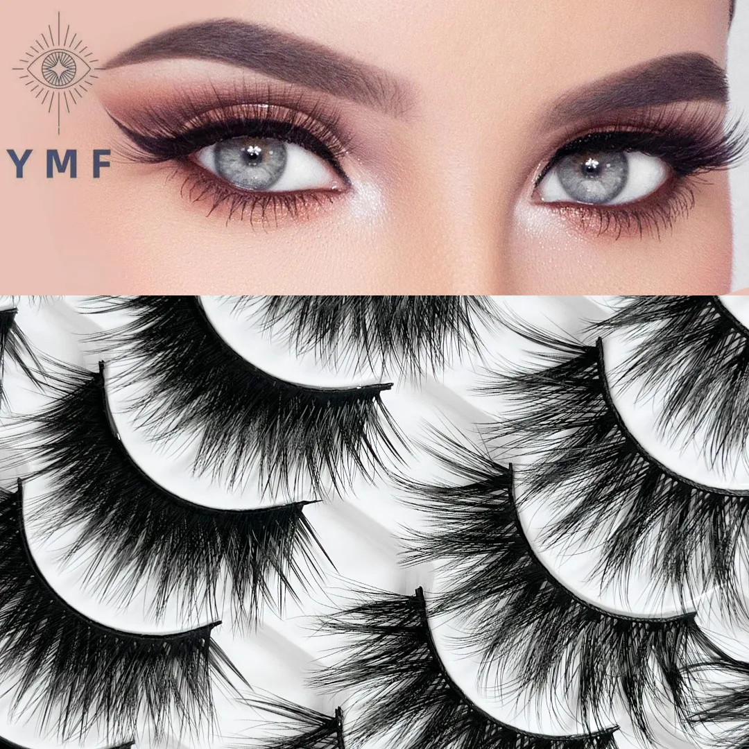 

14 Pairs 6D Multi-Layered Three-Dimensional Fluffy Natural False Eyelashes Messy Eye Tail Length Thick Model