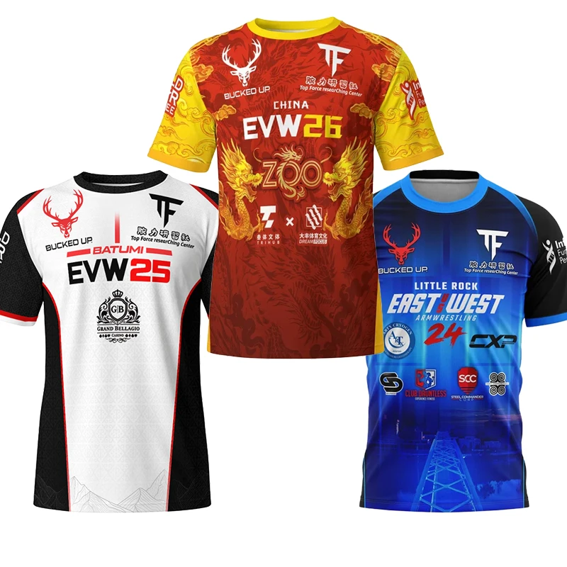Personalized EVW26 Jersey Wrestling Championship jersey unisex T-shirt 3D printed sportswear fan top