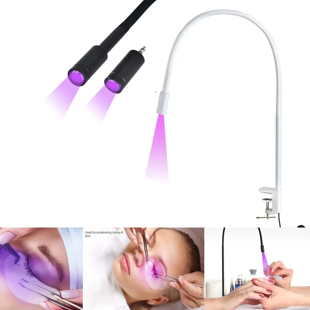 USB UV Ultraviolet Light LED UV Glue Curing Light Beauty Eyelash manicure False Eyelashes Grafting Foot Step Switch Floor Lamp