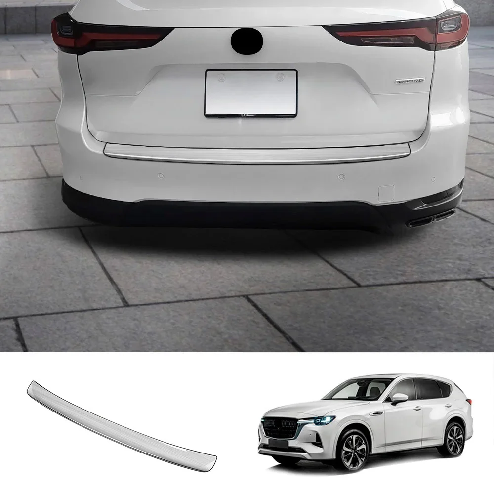 

Для Mazda CX-60 CX60 CX 60 2022 2023 2024 стальной Автомобильный задний бампер, отделка багажника, протекторная пластина, крышка, полоса, защита от литья автомобиля