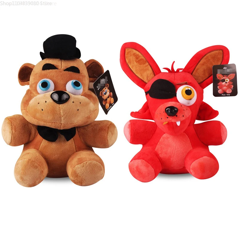 2026NEW hot Stijl 18 cm FNAF Knuffels Freddybeer Bonnie Chica Baby Ballora Foxy Pluche Knuffels Pop Geschenken