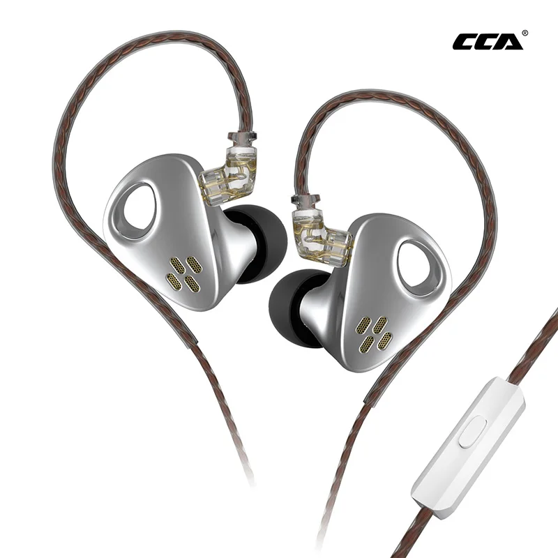 

CCA CXS Metal Dynamic In Ear Earphone Aluminum Wired Headphones HiFi Monitor Earbuds Music Sport Game Bass Outdoor Headset
