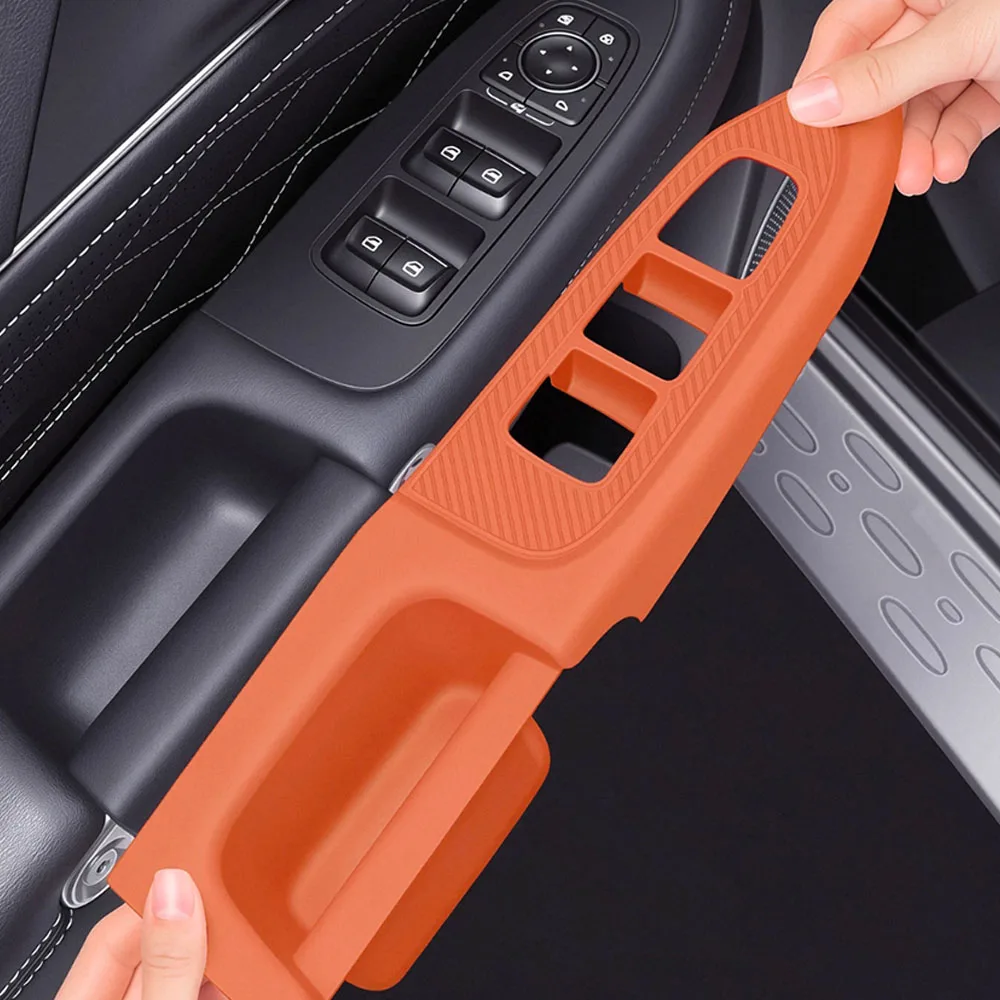 For GWM Tank 300 Hi4‑T Challenger / Diesel / New Energy 2021‑2026 Door Window Button Pad Anti‑Scratch Armrest Storage Liner