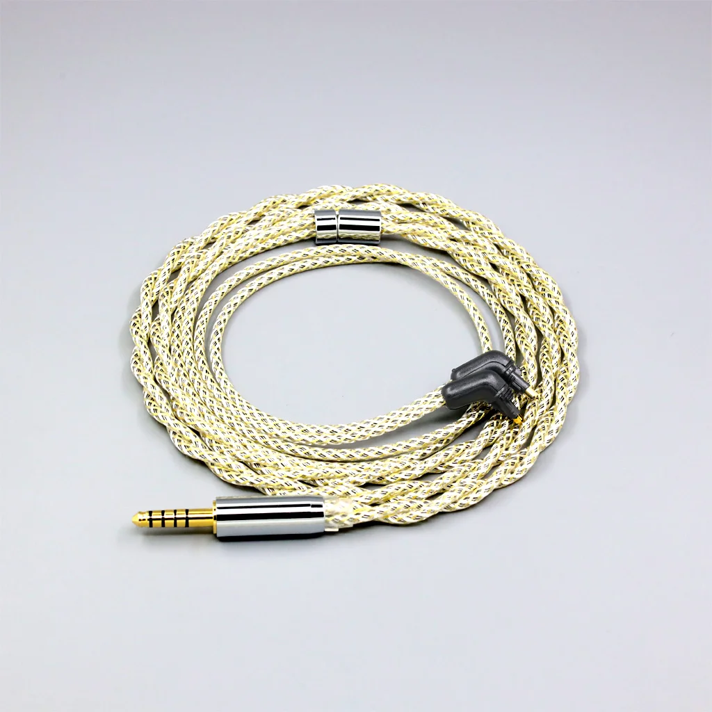 Abschirmendes silbernes OCC-Kopfhörerkabel für Sony MDR-EX 1000 MDR-EX 600 MDR-EX 800 MDR-7550 Typen 23 AWG Litz 8936