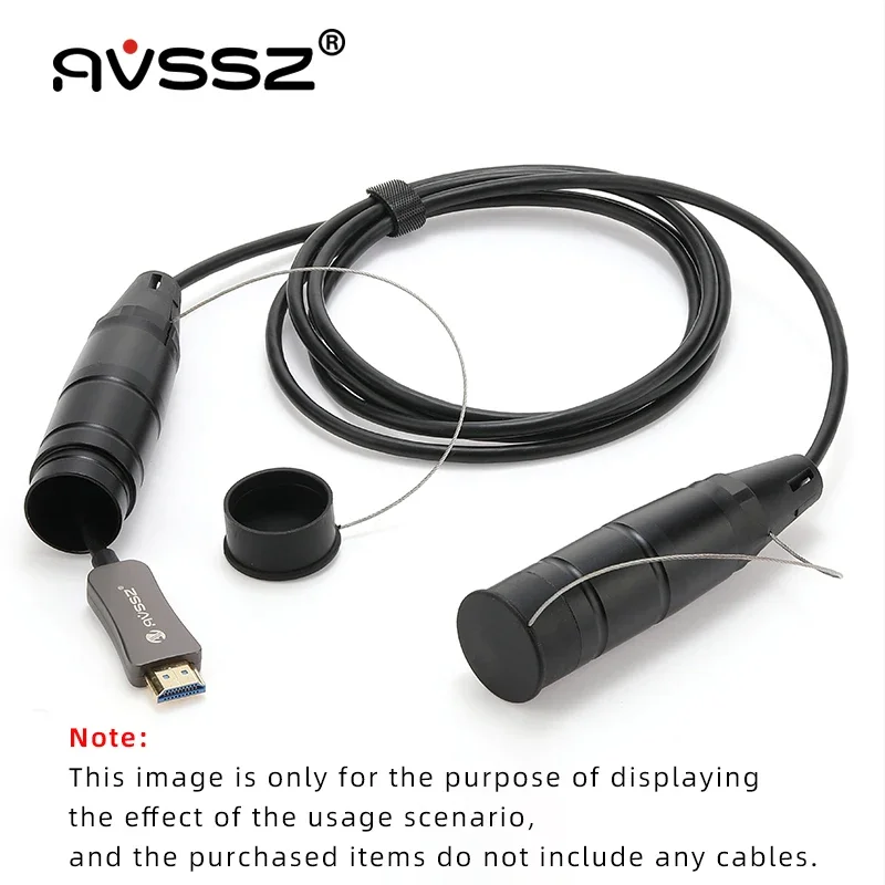 Outdoor Armored HDMI Optical Cable Protective Cover Shell 2 / 4Core PDLC/ST/FC/SC Optic Fiber Cable Waterproof Metal Sleeve
