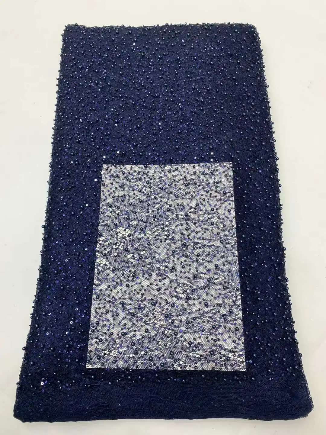 Nieuwe Afrikaanse Kant Franse Parel Stof 2025, Borduren Tule Kant Stoffen Met Pailletten Voor Nigereria Franse Bruiloft Jurk