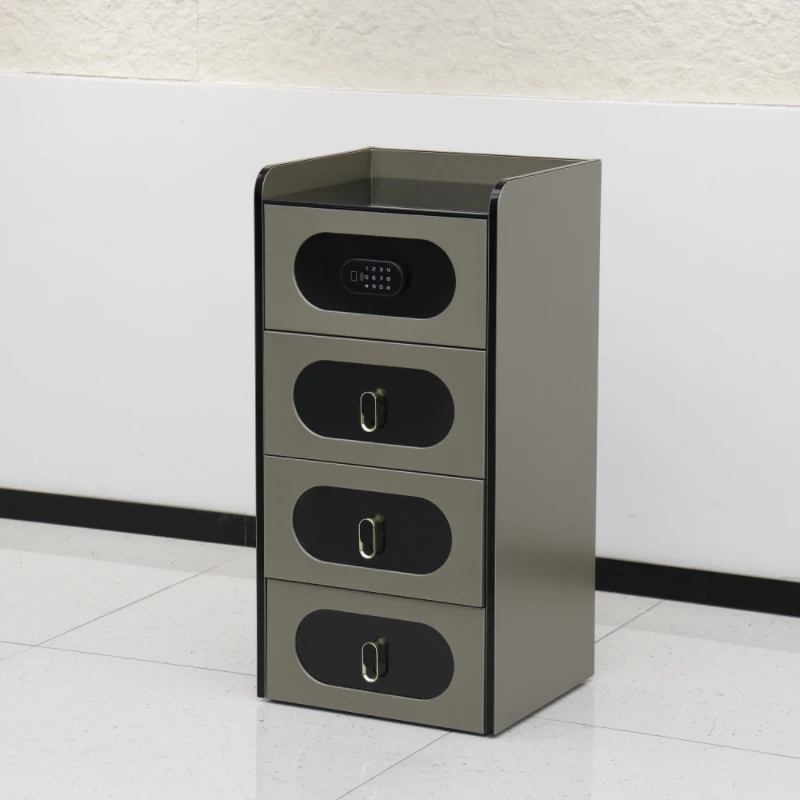 Luxury High Quality Modern Acrylic Rolling Strong Tool Cabinet with Combination Lock for Hair Salon Multi-layer Storage