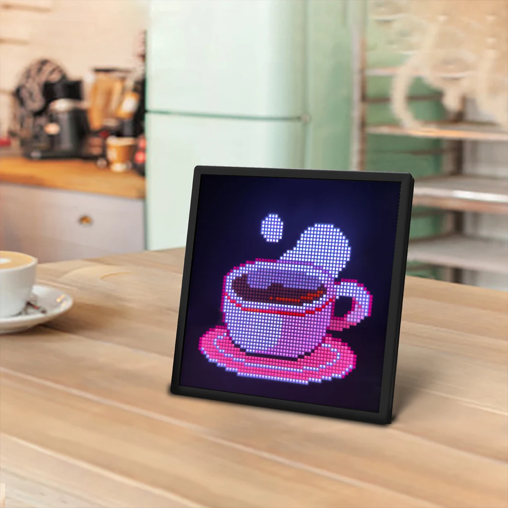 RGB LED بكسل مصفوفة بلوتوث شاشة ذكية 64x64 APP التحكم لوحة المصباح الرقمي لتقوم بها بنفسك عرض فني الألعاب أنيمي غرفة ديكور الإطار