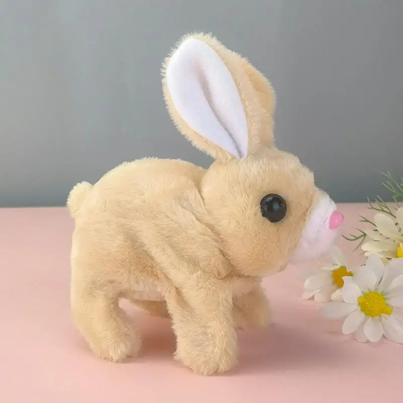 Realistic Bunny Plush Realistic Cute Plush Rabbits Educational Interactive Bunny Rabbit Toy Interactive Realistic Bunny