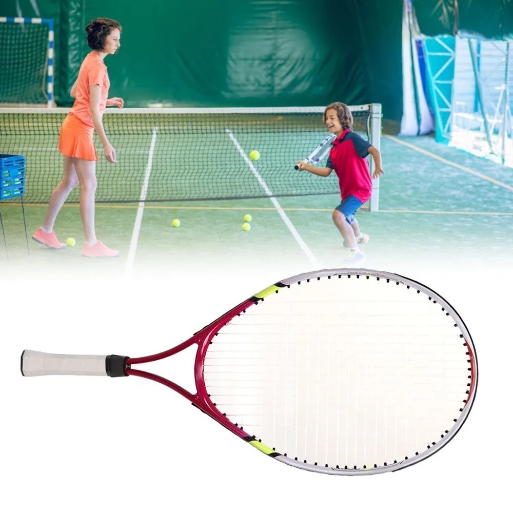 95Inch Tennis Racket Lightweight Aluminium Alloy Frame Junior Tennis Racket with Storage Bag Youth Tennis Racquet