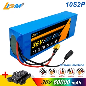 Pin ion lithium có thể sạc lại, 10S2p, bộ sạc có thể được sử dụng cho xe tay ga điện, xe đạp, 100% mới, 18650, 36V, 100000mAh 10 pin bán hàng chính 100000 - №6